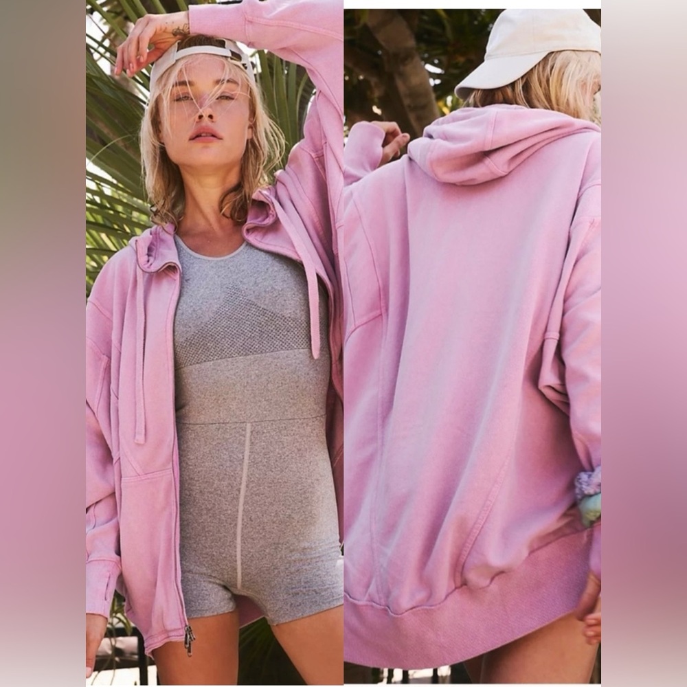 Free People Pink Hoodie